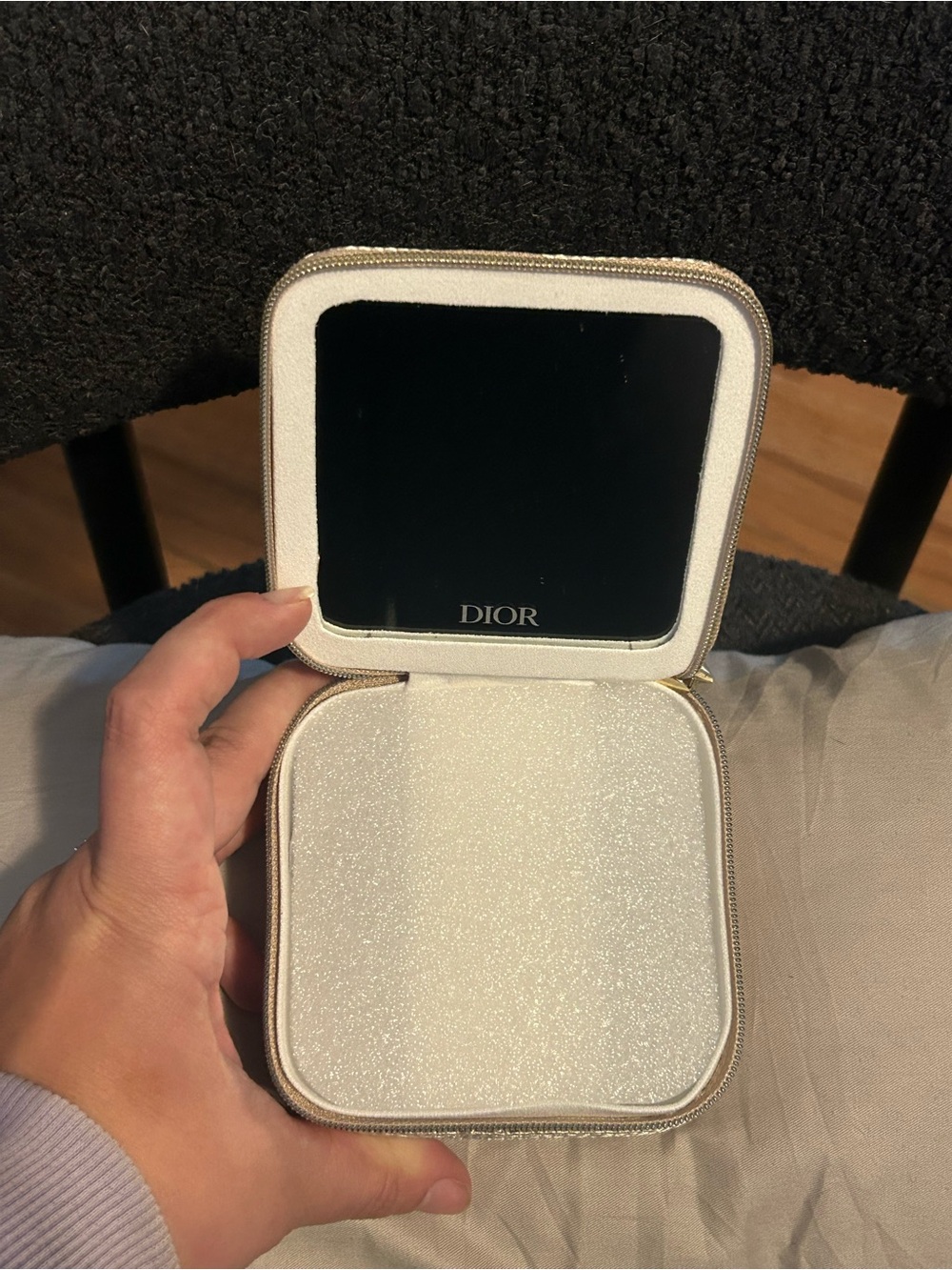 NWT Christian Dior Jewelry Case with Gold Emblem - Picture 6 of 7